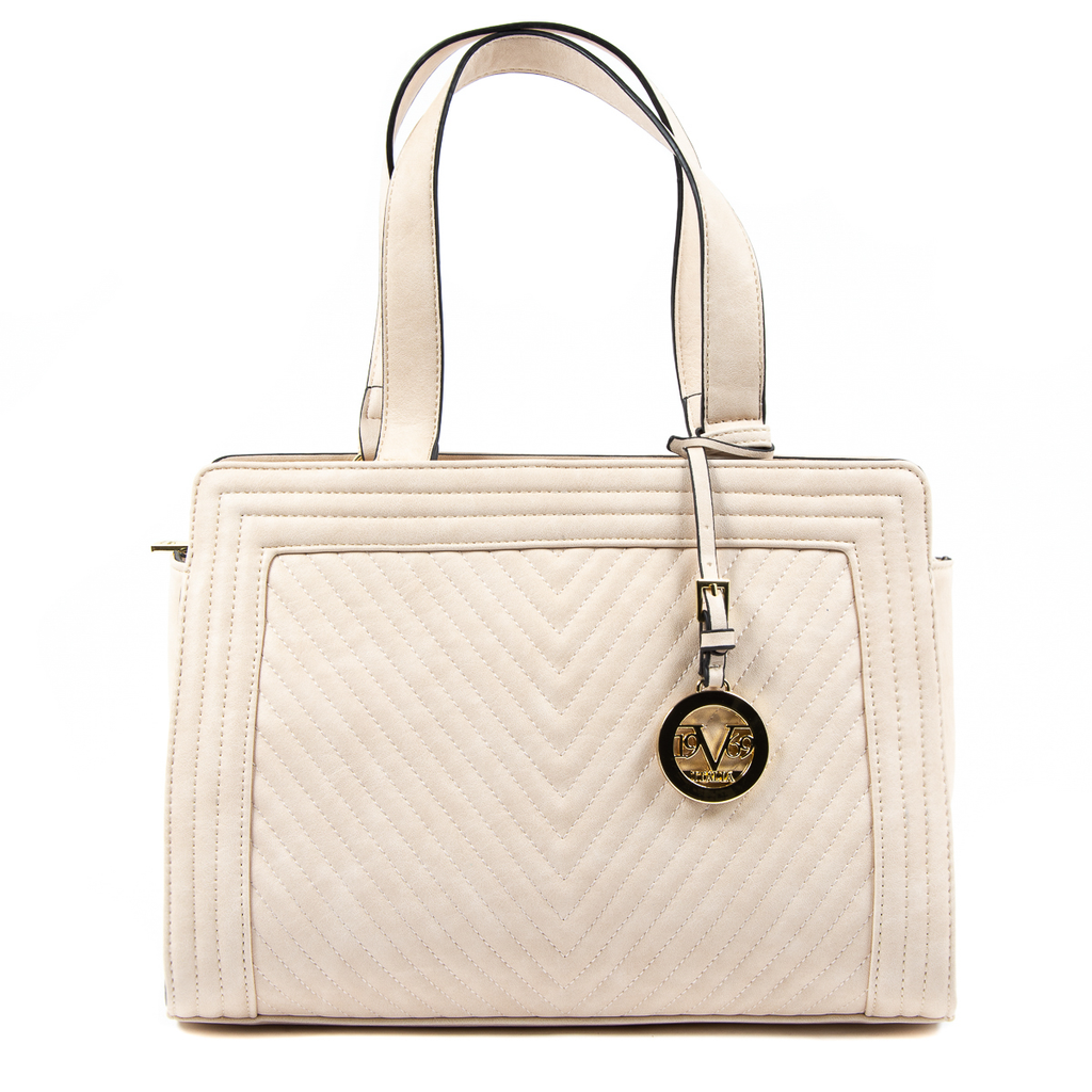 Bolso de mano para mujer V 1969 Italia Beige CRISTINA