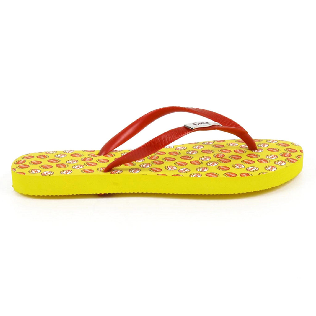 Chanclas Coca Cola para mujer CCA0595 TAMPINHAS NIÑA AMARILLO