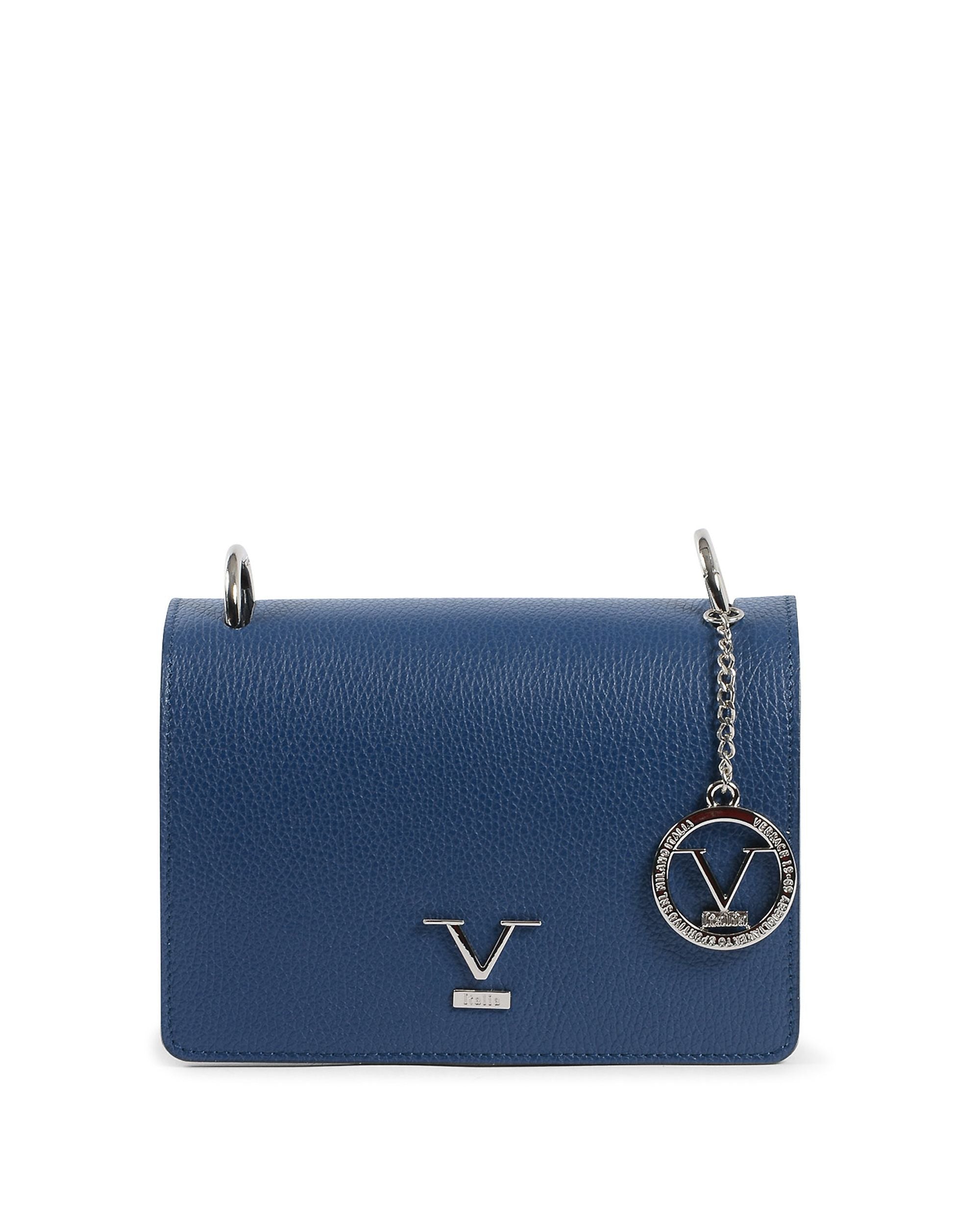 V Italia Womens Handbag Blue Jeans V1758 CERVO BLUE JEANS