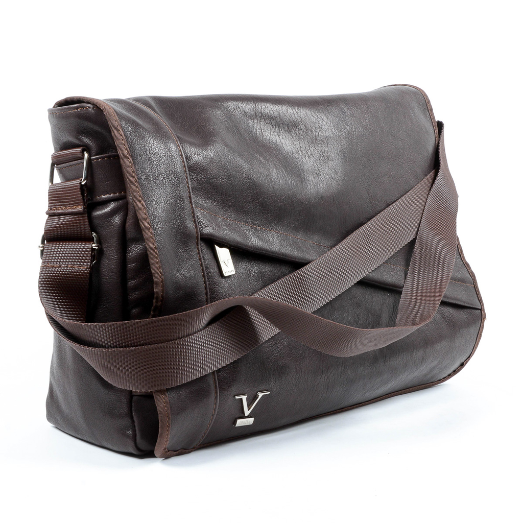 Bolso de hombre V 1969 Italia marrón MOSCA