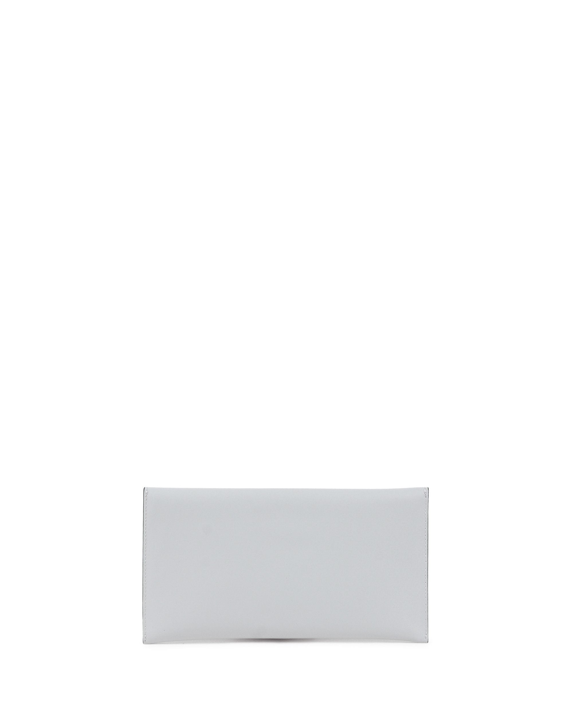 Cartera de piel tipo sobre - Gris