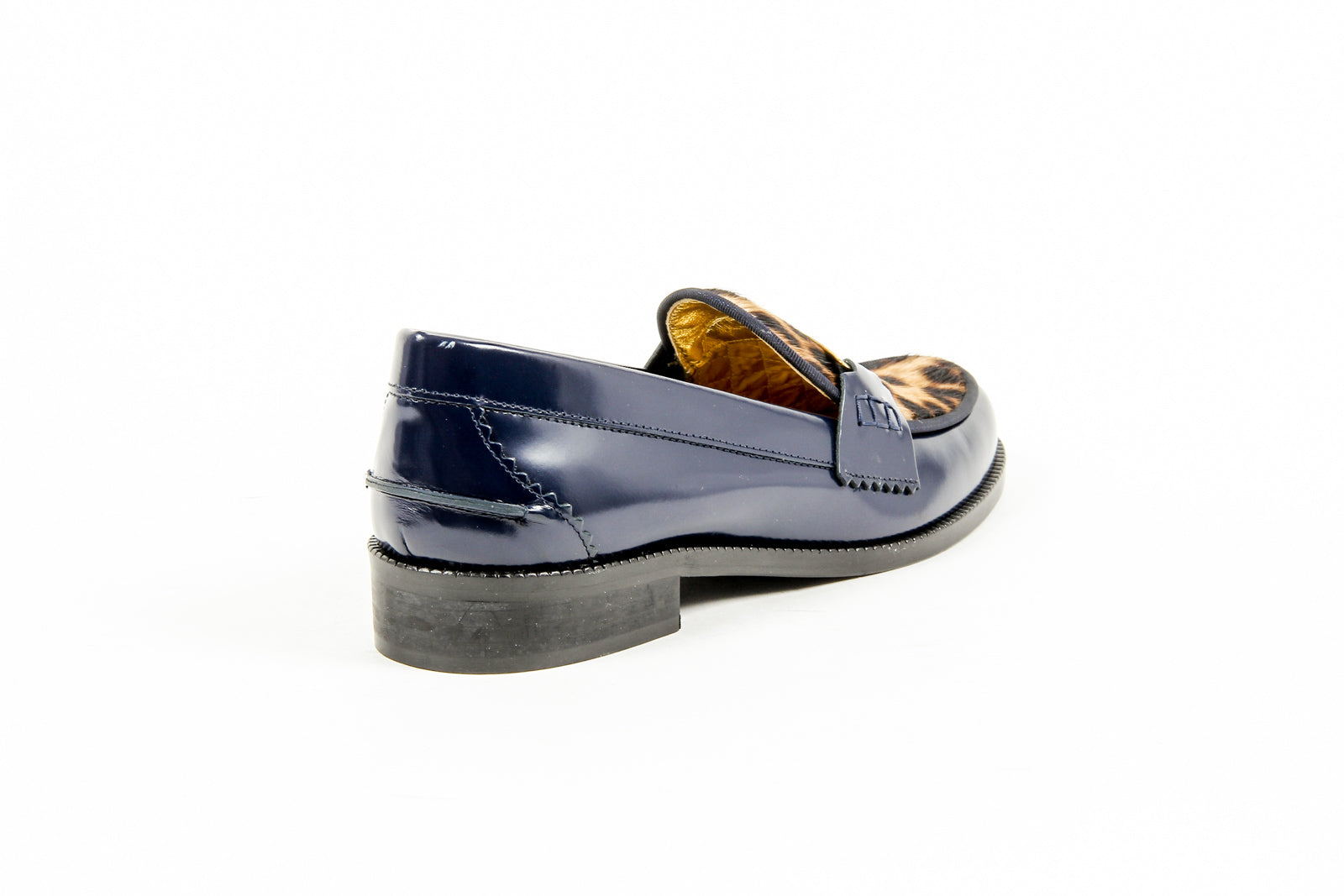 Mocasín Mujer Avec Moderation FRIDA AZUL LEOPARDO