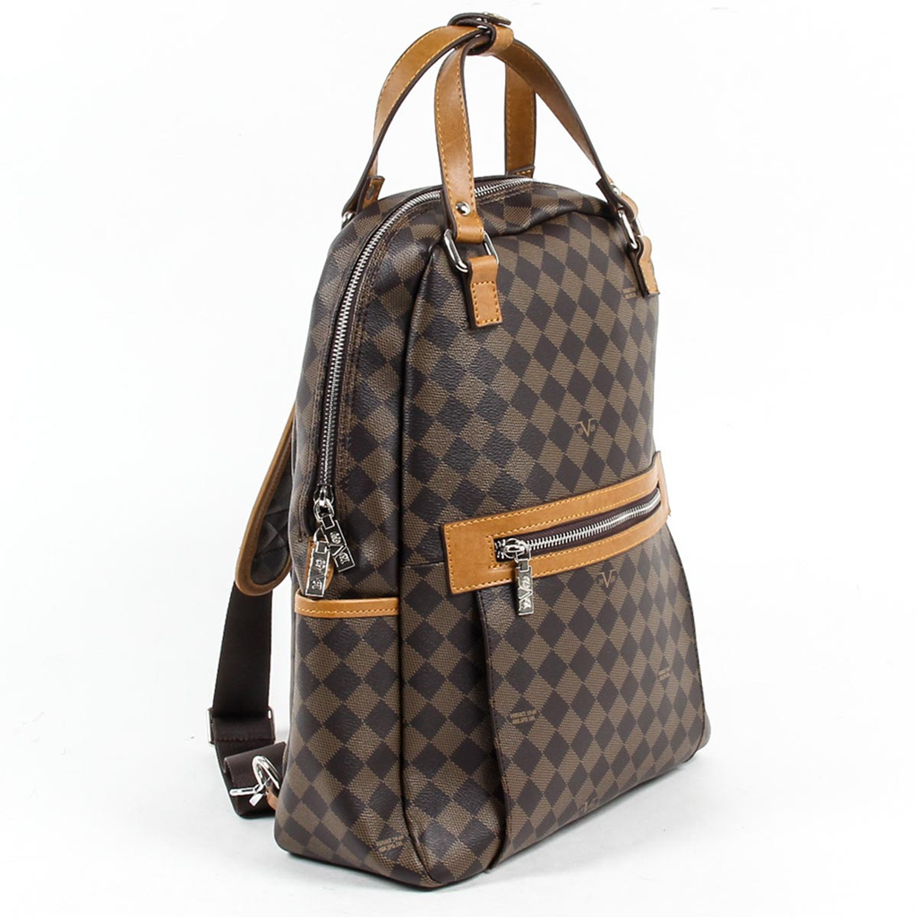 Mochila de moda para hombre V 1969 Italia V1969016 COFFEE TABA