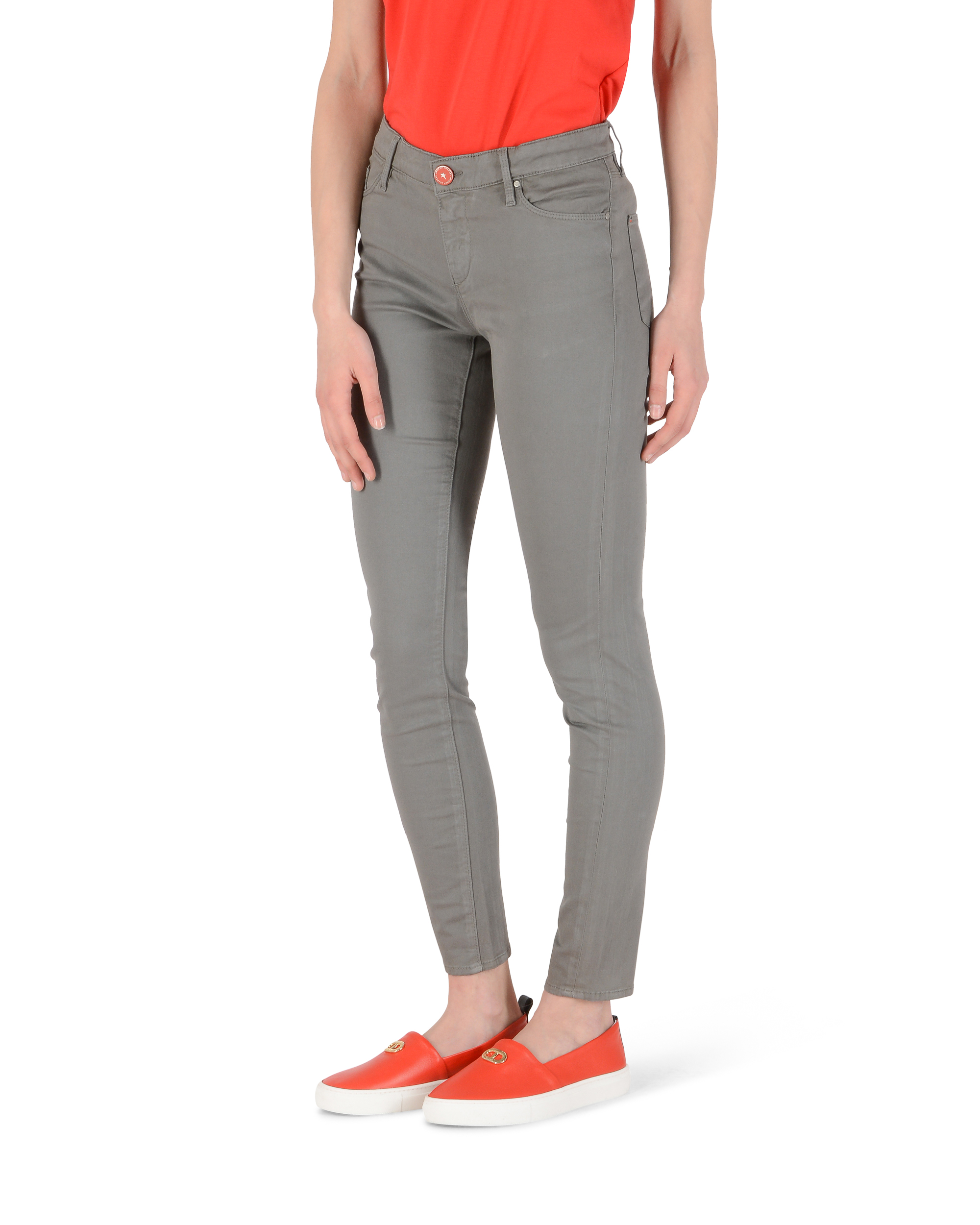 Andrew Charles Womens Trousers Slim Fit CLAIRE GREY