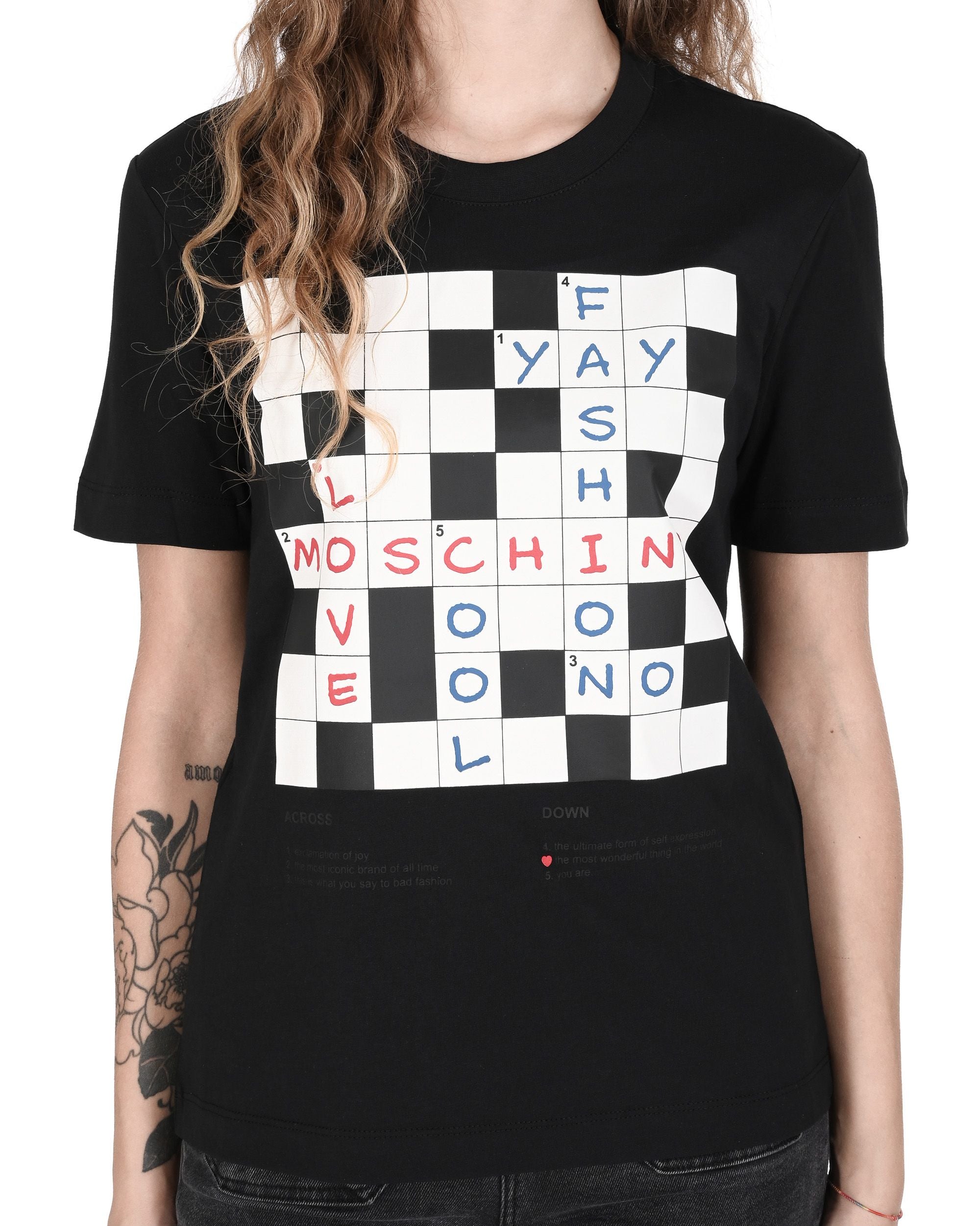 Camiseta de mujer Love Moschino W 4 H06 17 M 3876 C74 NEGRO