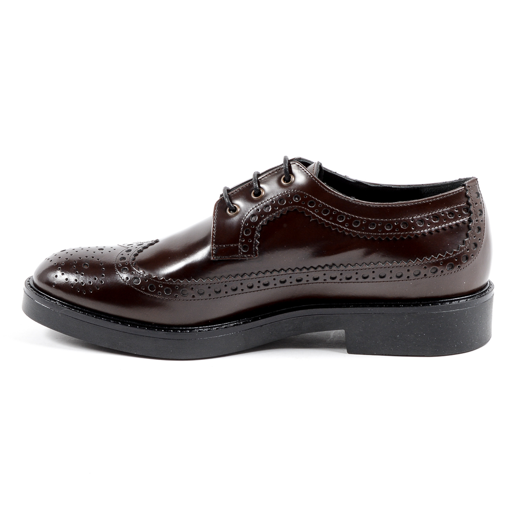 V 1969 Italia Zapato Brogue para Mujer Burdeos TRENTO
