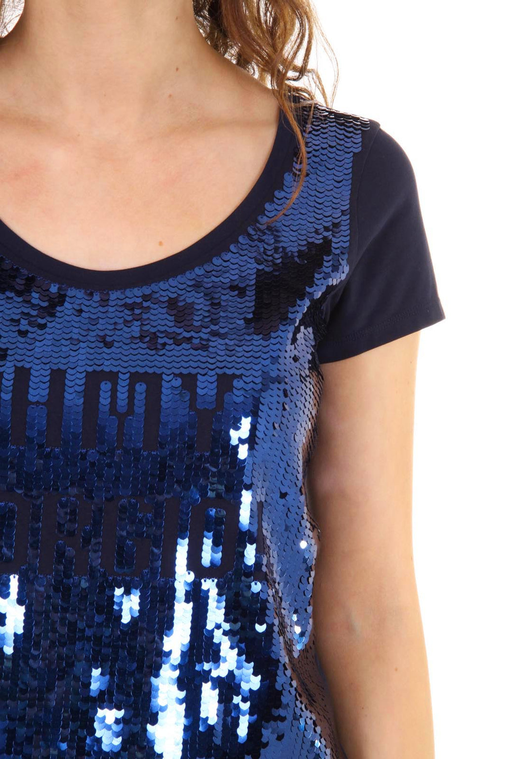 Camiseta de manga corta para mujer Emporio Armani AGH70 AH N5