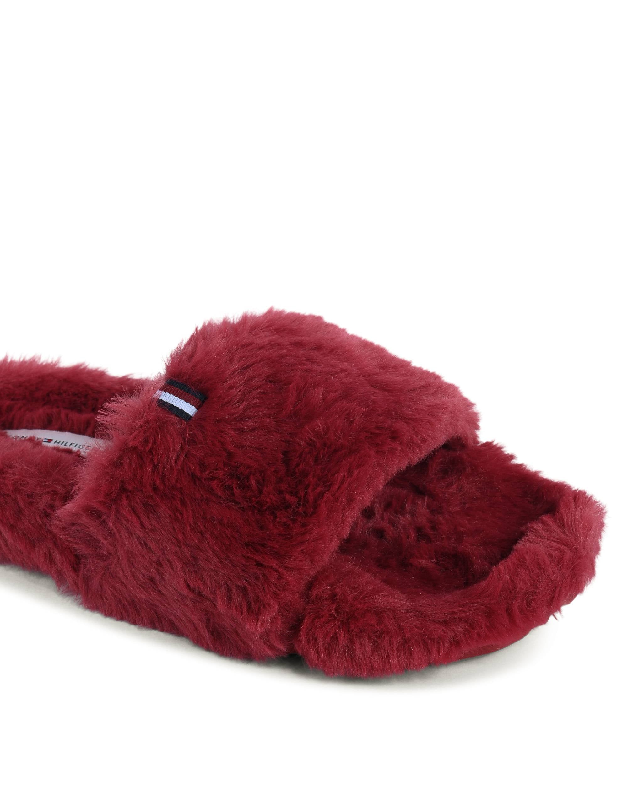 Pantuflas Tommy Hilfiger para mujer, color rojo, FW0FW07663XJS