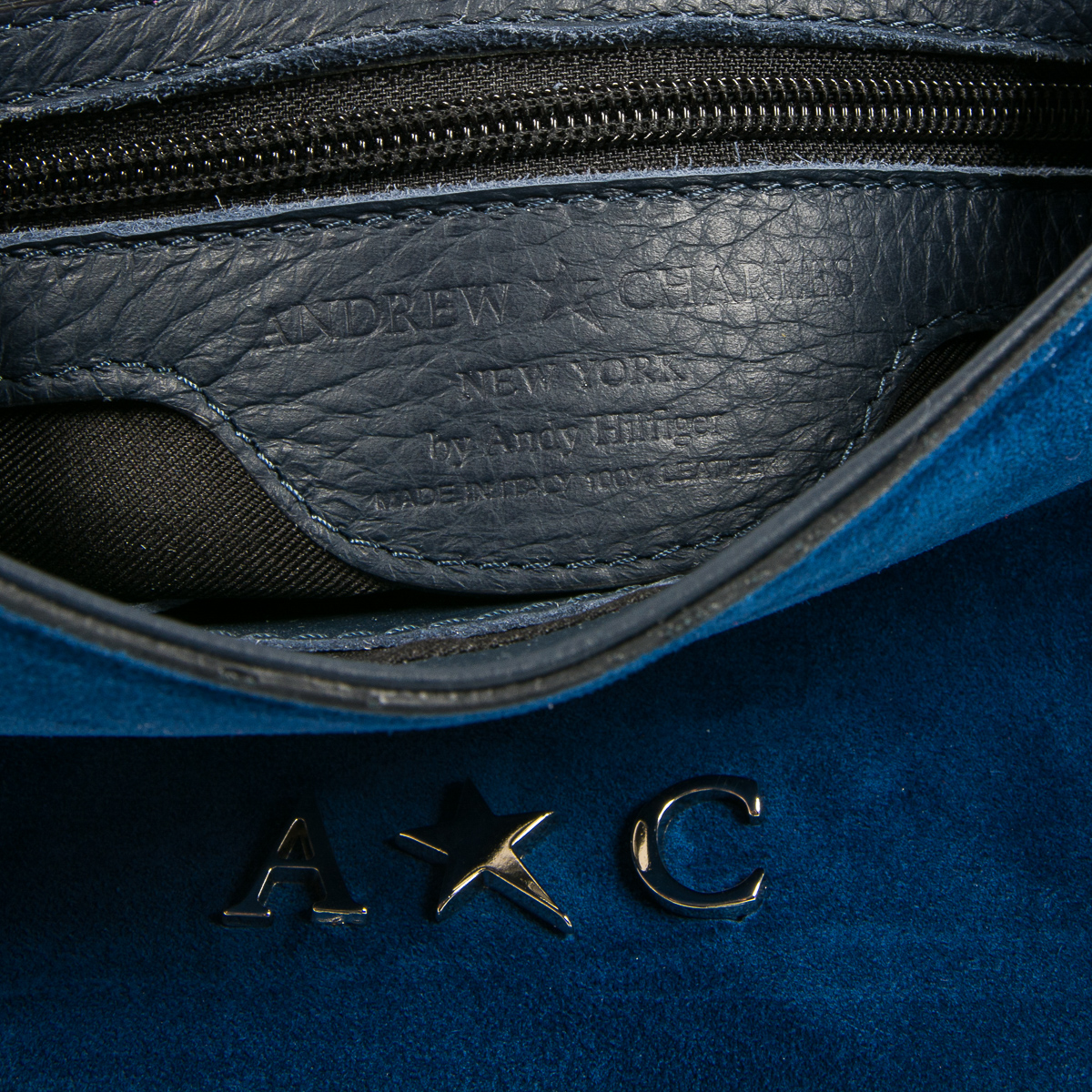 Bolso de mano para mujer Andrew Charles Azul PAMELA