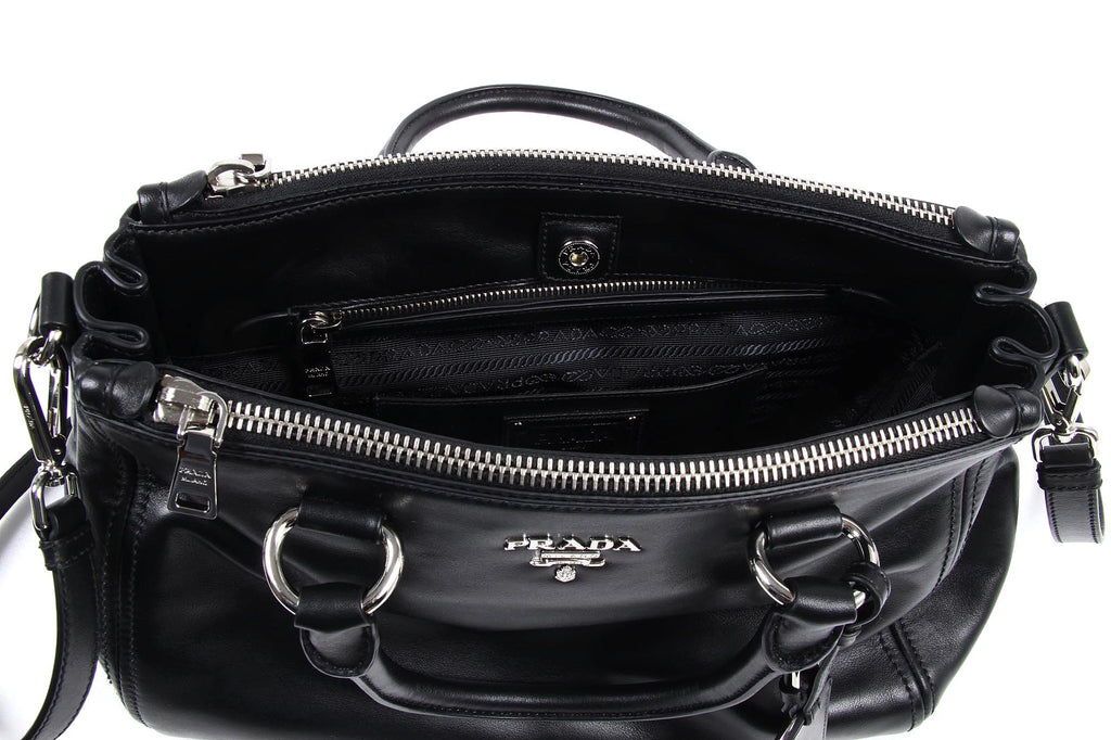 Bolso de compras Prada BN2866 Nero Soft Calf