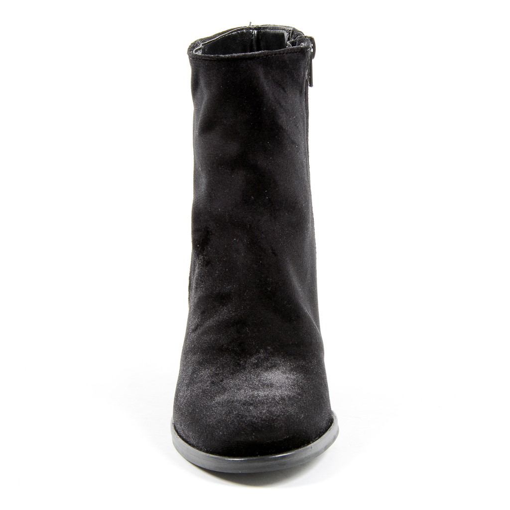 Andrew Charles Womens Heeled Ankle Boot Black CHARLIZE