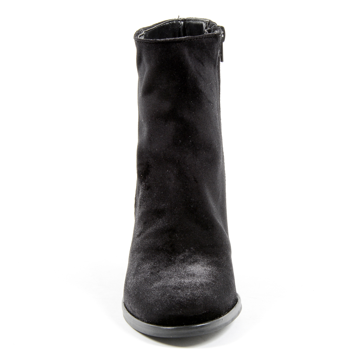 Andrew Charles Womens Heeled Ankle Boot Black CHARLIZE