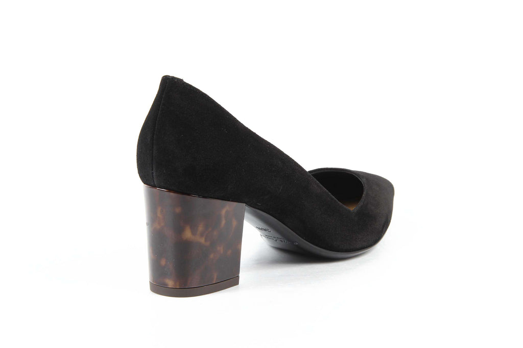 Ralph Lauren - Zapatos de salón para mujer INES CALFSUEDE NEGRO