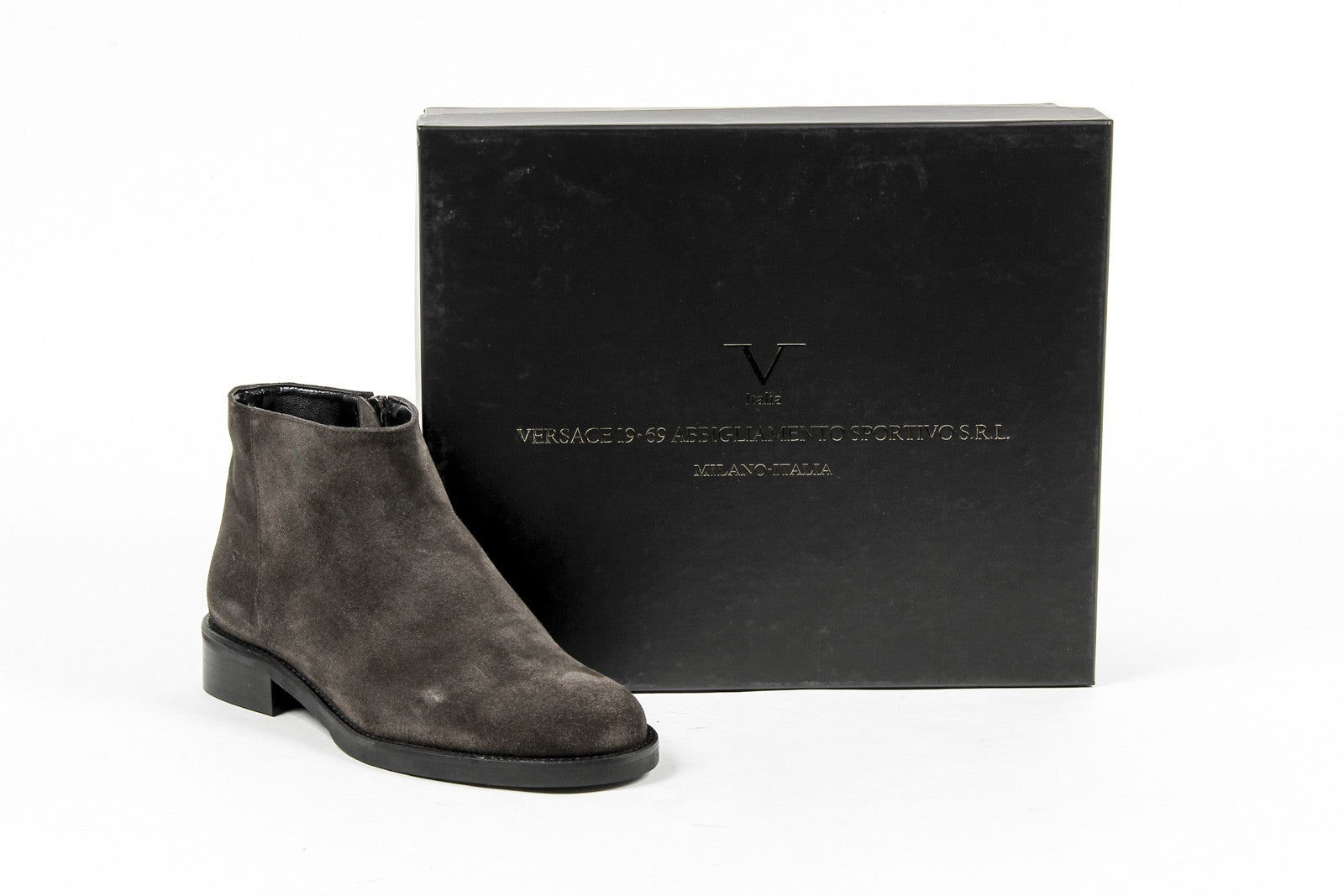 V 1969 Italia Botines para mujer C13 VELOUR MILITARE