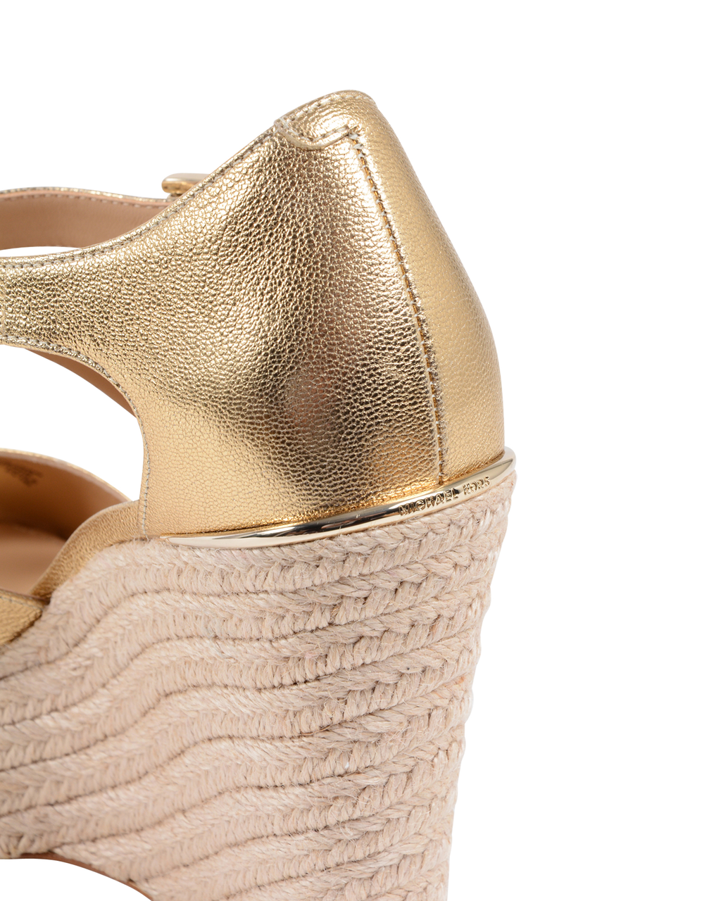 Sandalias de cuña Michael Kors para mujer doradas ABBOTT