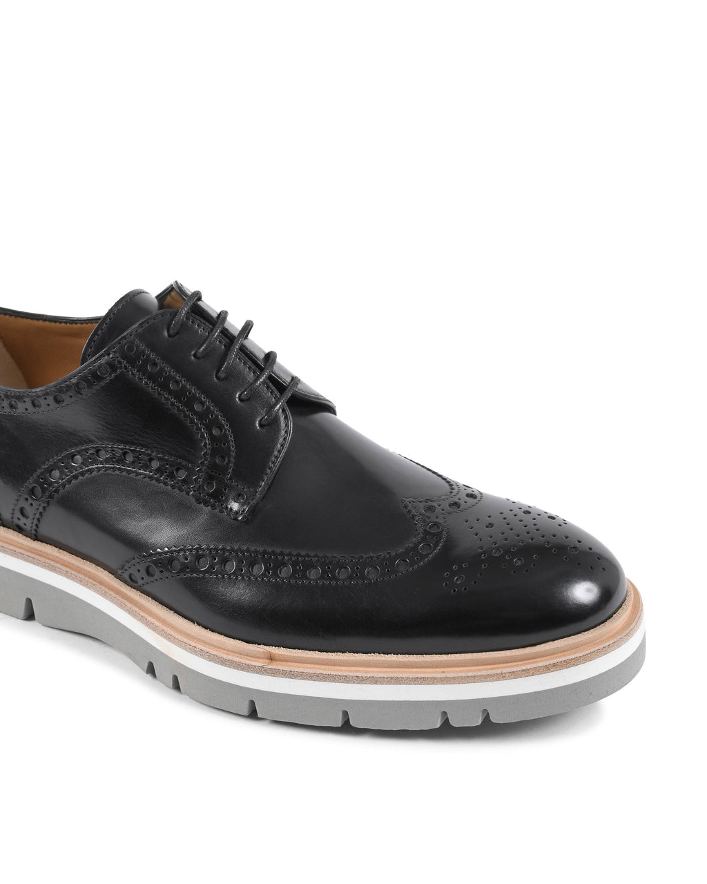 Zapatos brogue para hombre Dee Ocleppo EB131 VIT NERO LUC GALLO