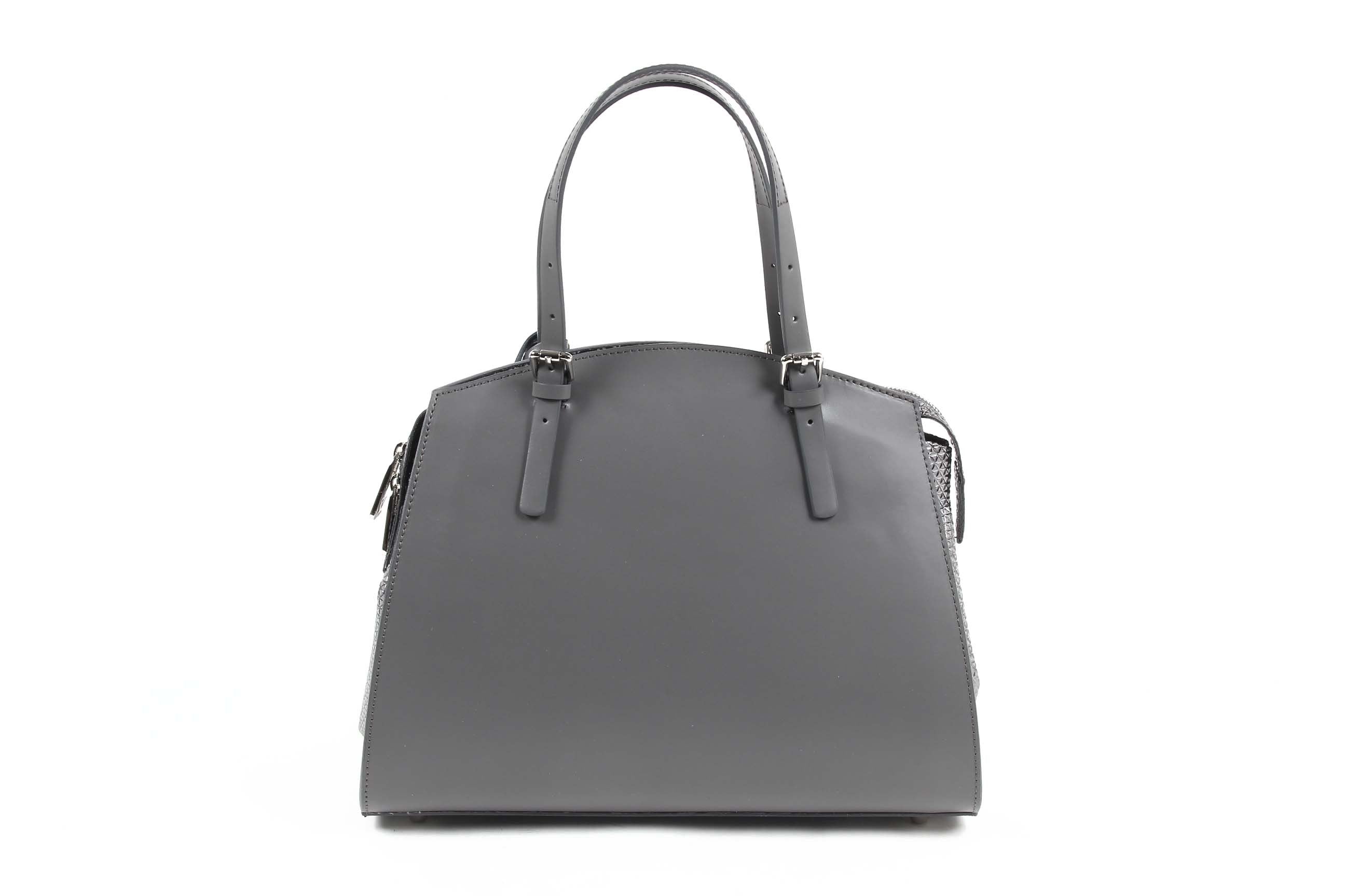 V 1969 Italia Bolso de Mujer V016-S RUGA STAMPATO GRIGIO