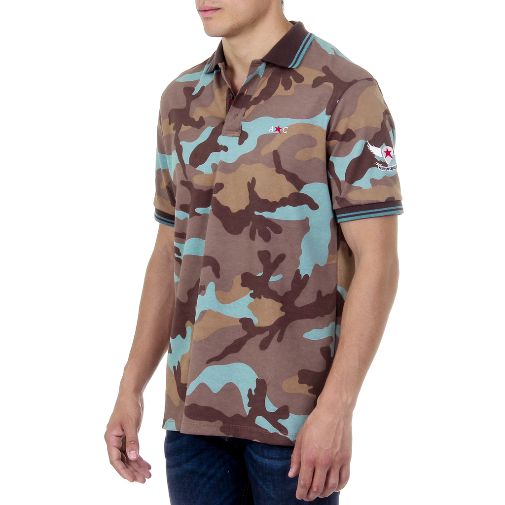 Polo Andrew Charles de manga corta para hombre, multicolor, STEVE