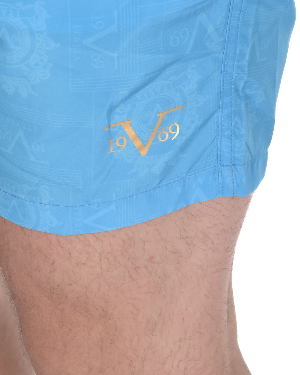 19V69 Italia Mens Swimwear Trunk VSC1MBM10 AZURE