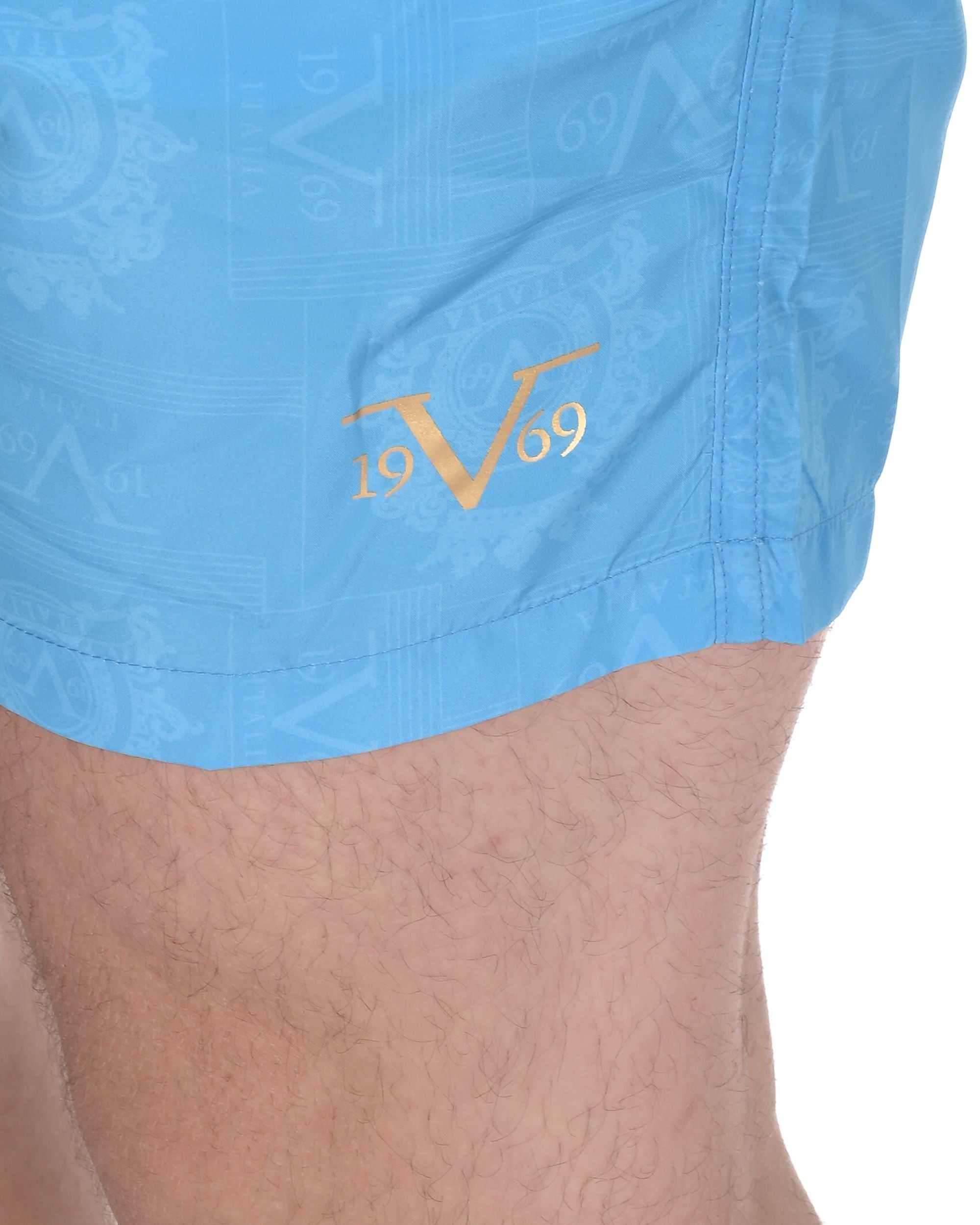 19V69 Italia Mens Swimwear Trunk VSC1MBM10 AZURE
