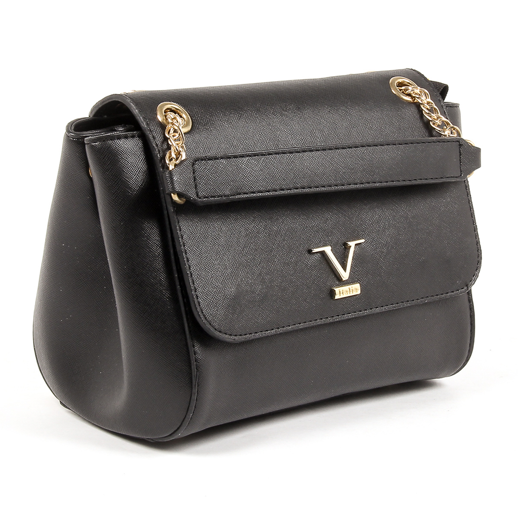 Bolso de mano para mujer V 1969 Italia VE014 NEGRO