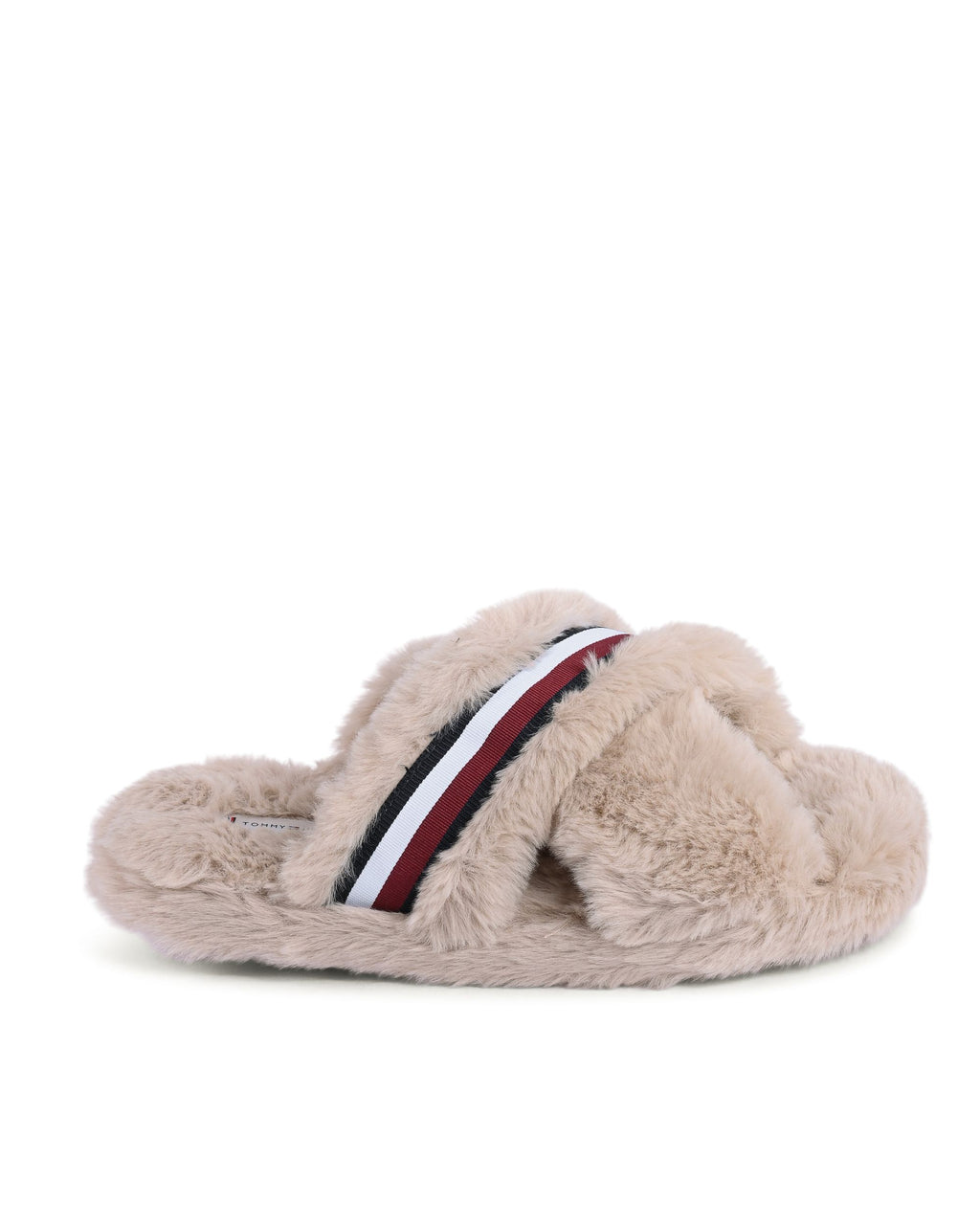 Pantuflas Tommy Hilfiger para mujer en beige FW0FW07551ABO