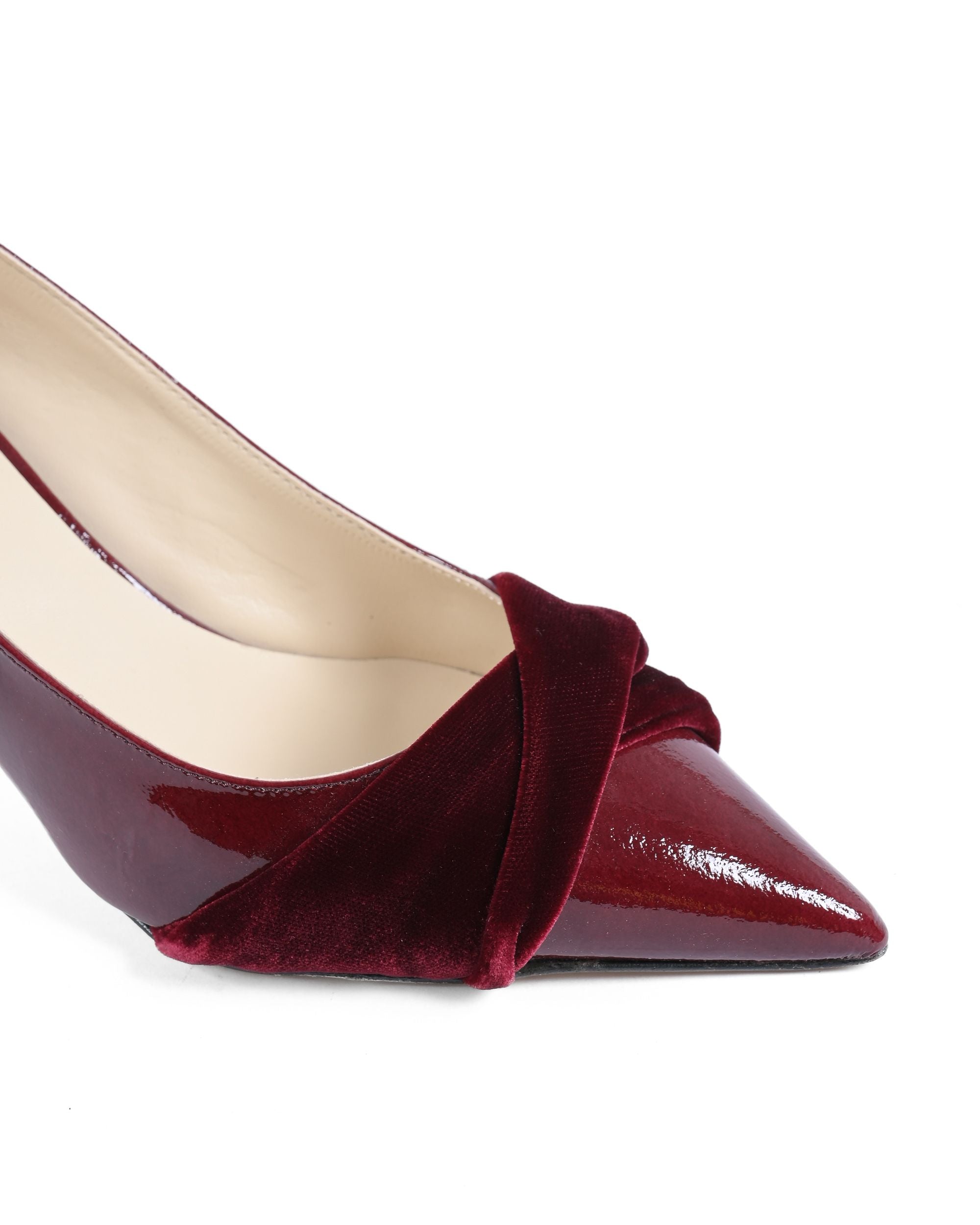 19V69 Italia Zapatos de salón para mujer Burdeos INES65 CHERRY BOW