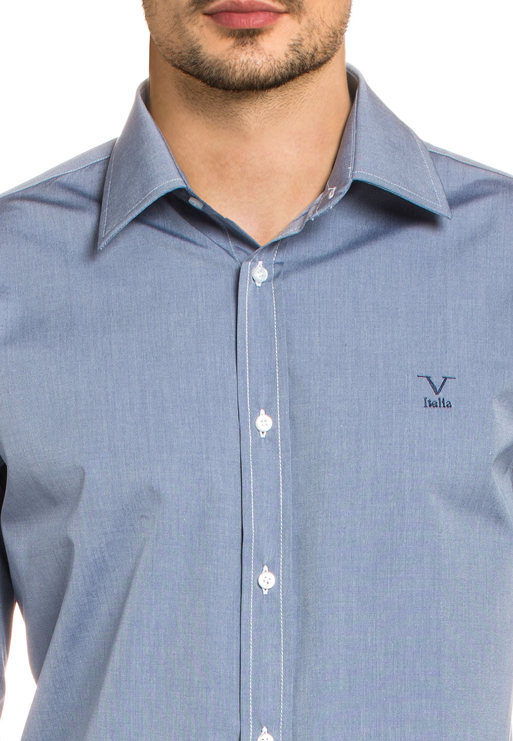 Camisa clásica moderna de corte italiano para hombre V 1969 377 ART. 15
