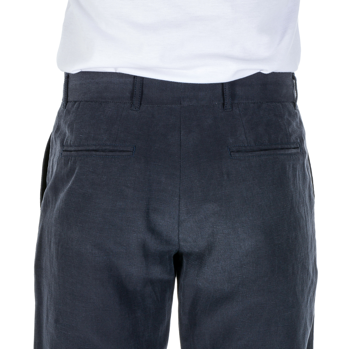 Armani Collezioni Mens Pants Dark Blue
