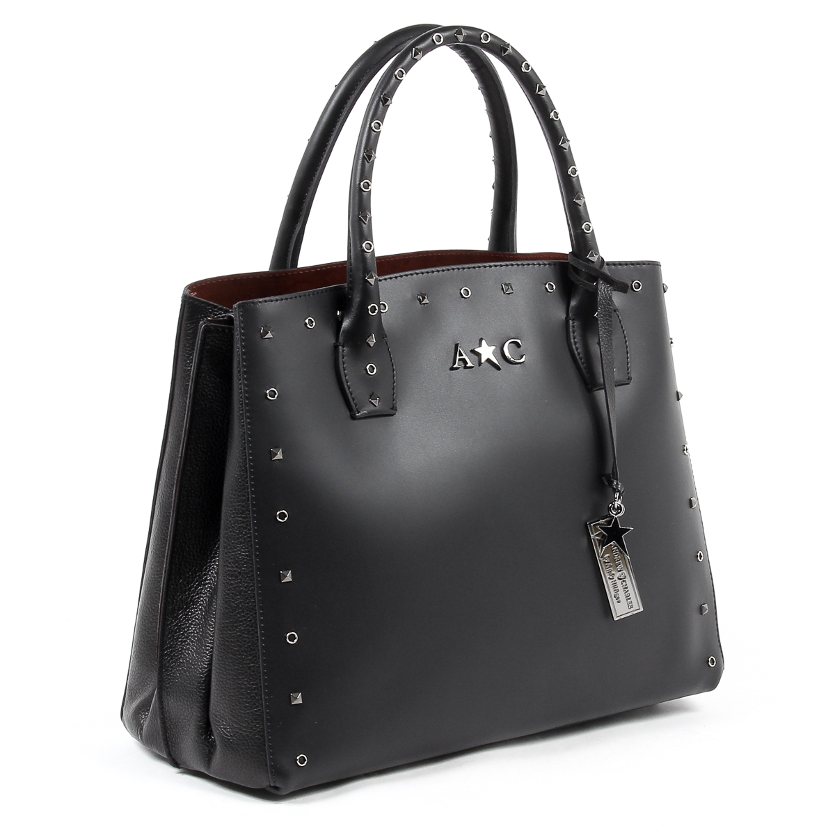 Andrew Charles Womens Handbag Black NELLY