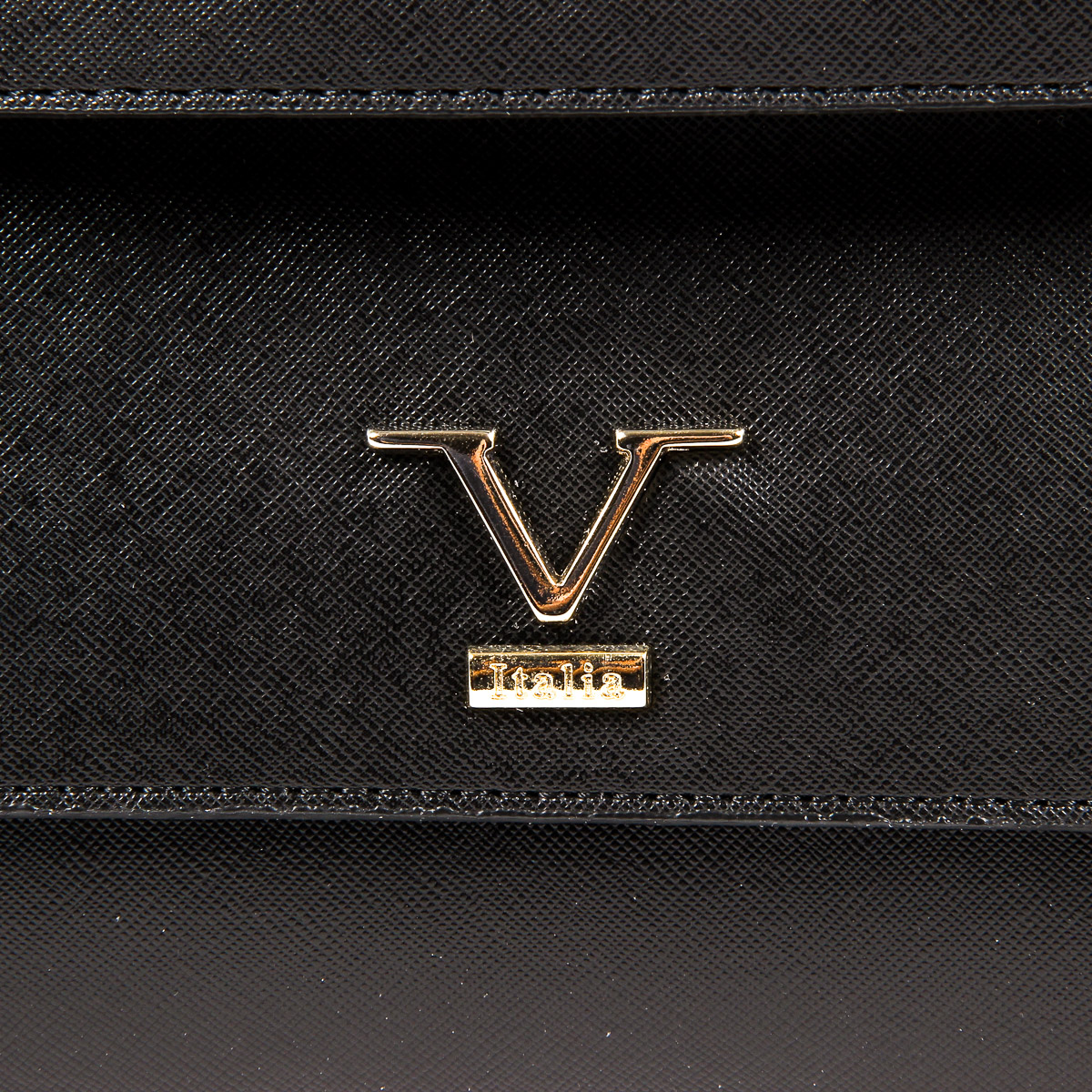Bolso de mano para mujer V 1969 Italia VE014 NEGRO