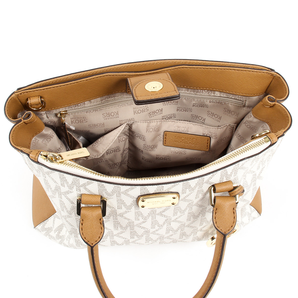 Michael Kors Womens Handbag KELLEN 35S7GSOS2B VANILLA ACRN