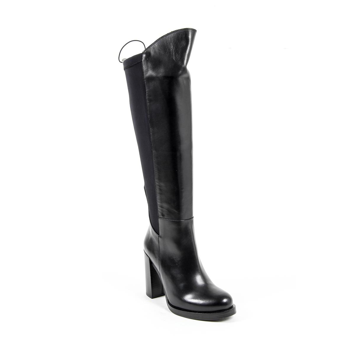 Bota alta Mujer V 1969 Italia B2406 VITELLO NERO LICRA NERO