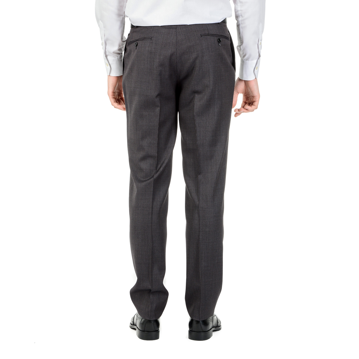 Canali Mens Suit Long Sleeves Dark Grey