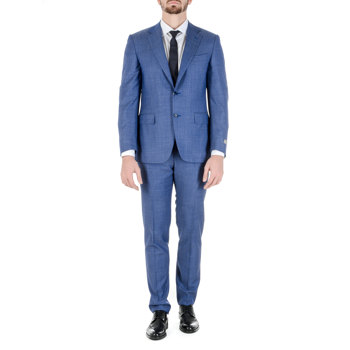 Canali Mens Suit Long Sleeves Blue