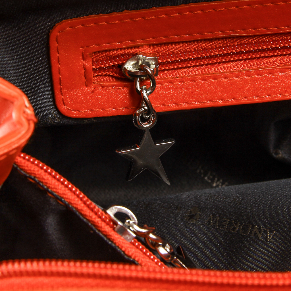 Bolso de mano Andrew Charles para mujer, color rojo, BROOKLYN
