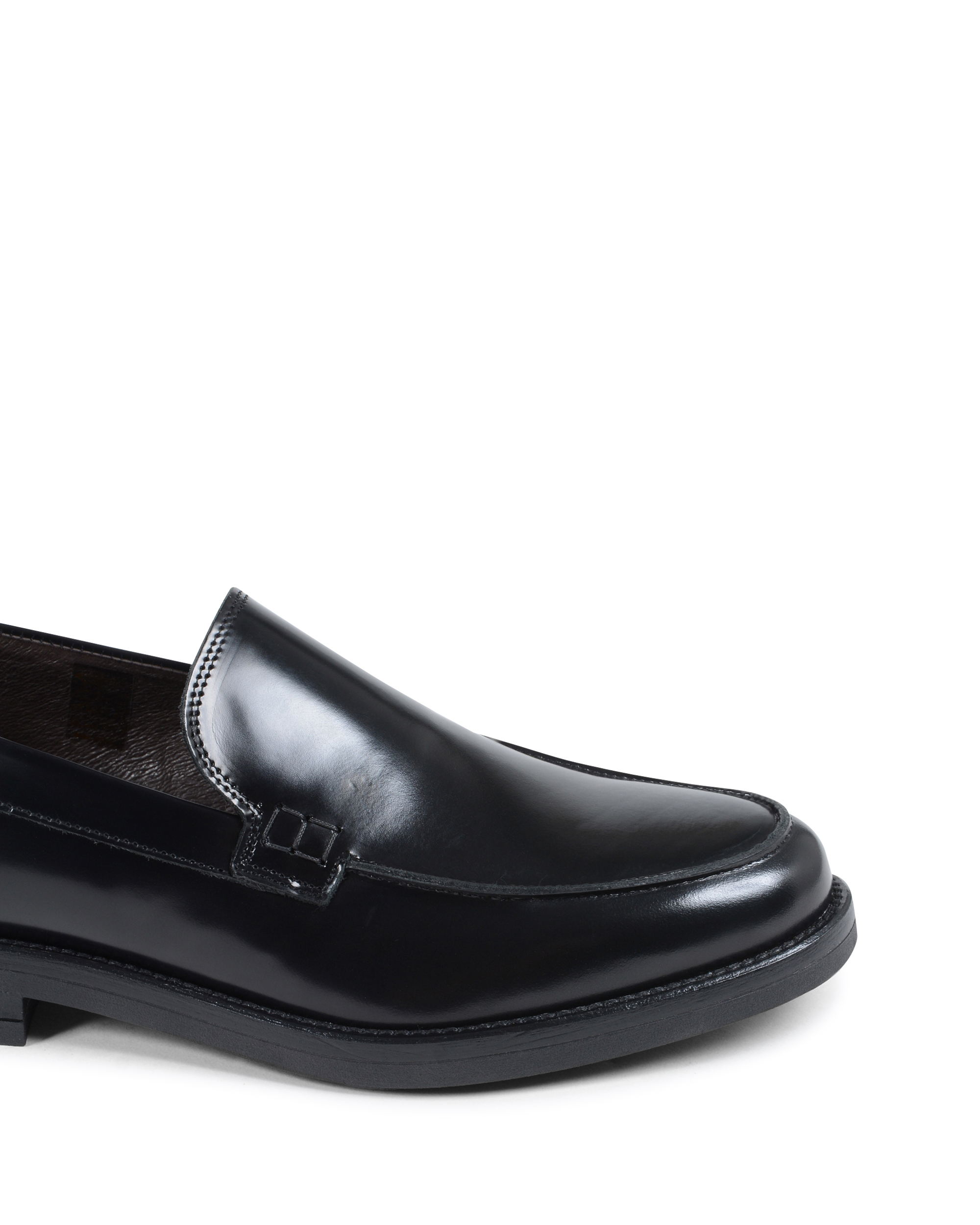 19V69 Italia Mocasín para hombre Negro 002 C ABRASIVATO NERO