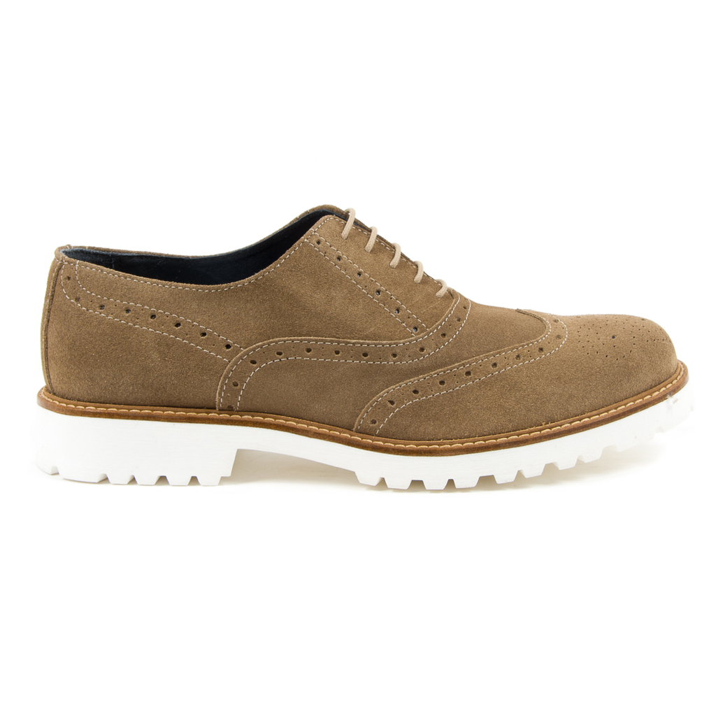 Andrew Charles - Zapatos brogue para hombre color topo LUIS
