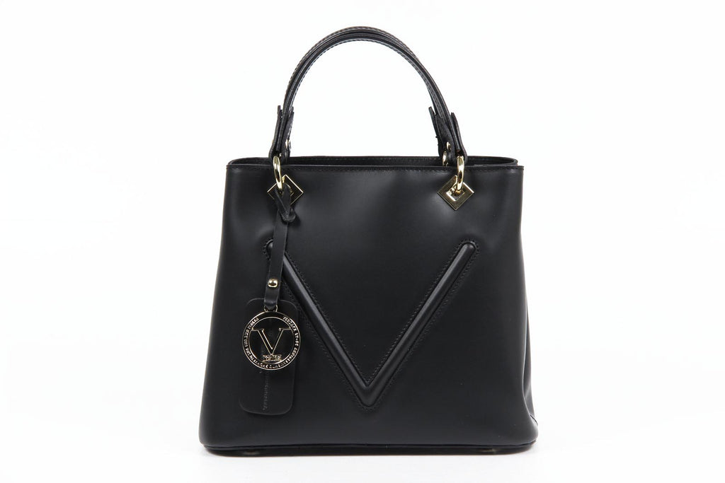 Bolso de mano para mujer V 1969 Italia V004 RUGA NEGRO