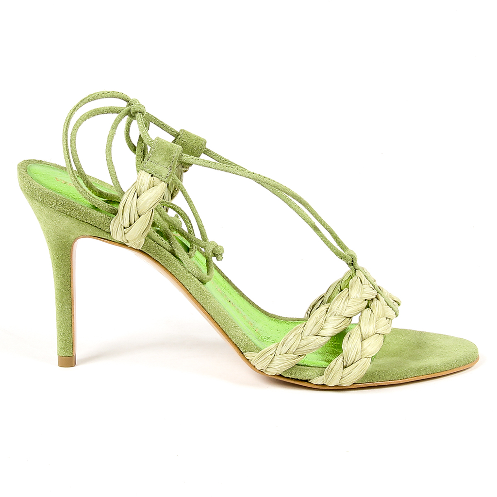 Sandalia V 1969 Italia para mujer verde LETITIA