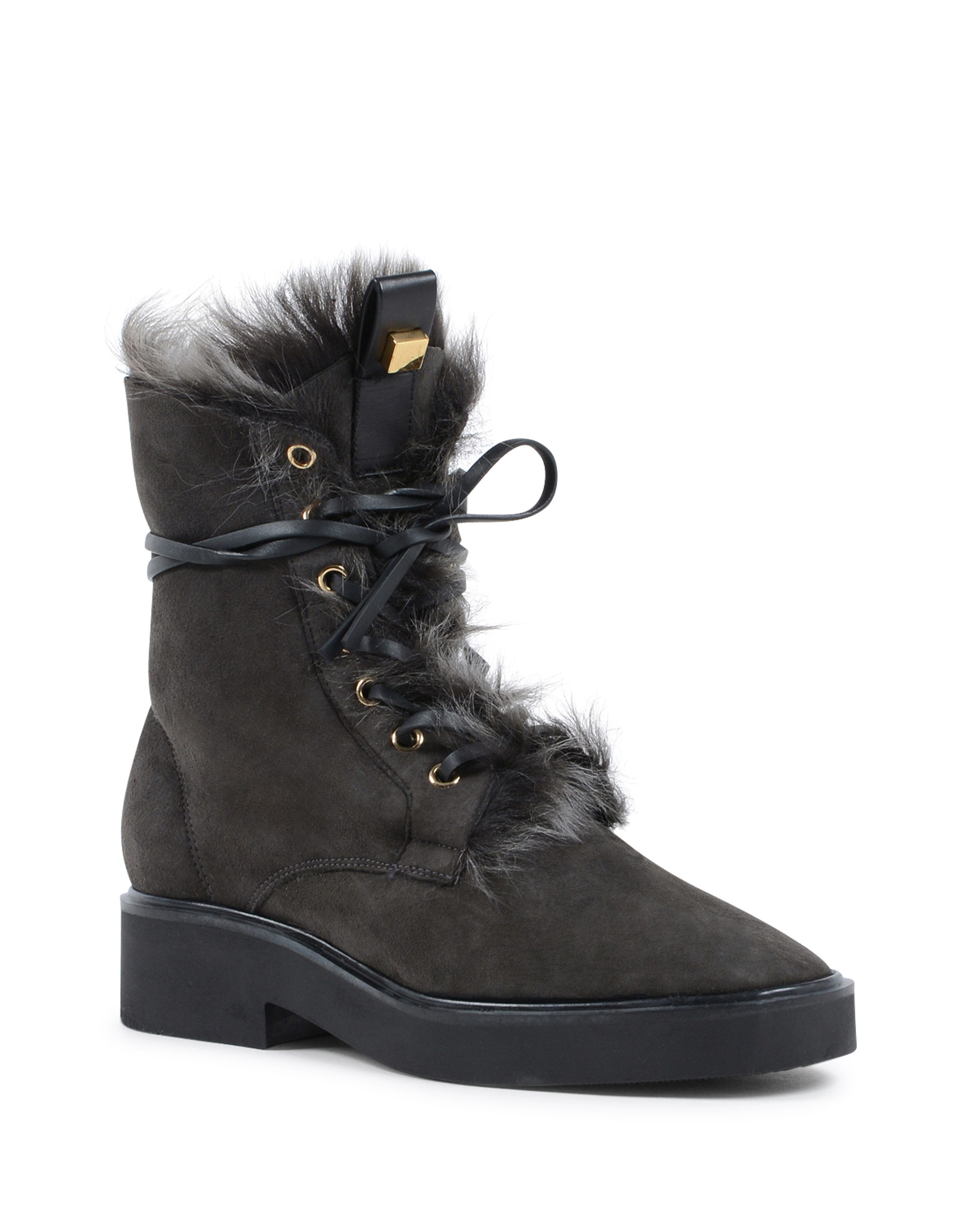 Bota corta Stuart Weitzman para mujer, gris oscuro, JISSIKA