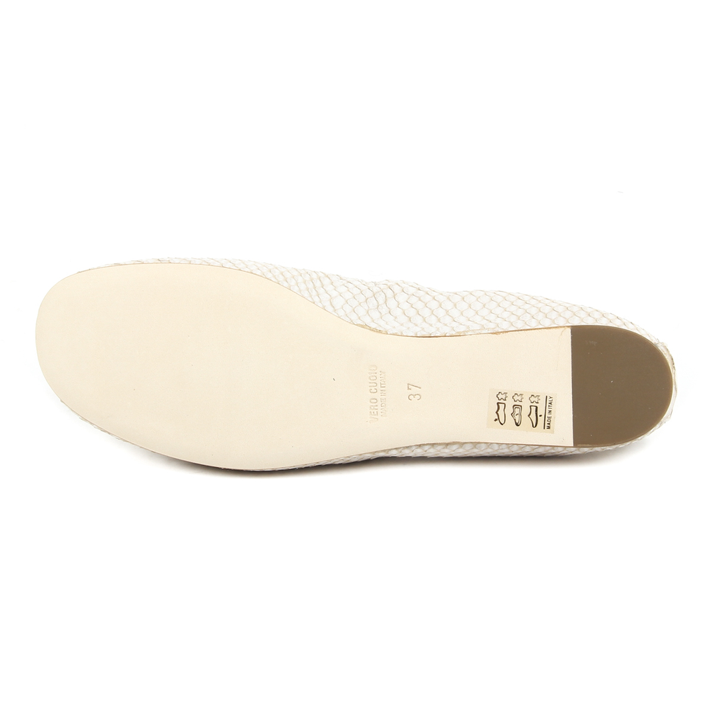 Bailarina Mujer V 1969 Italia GEMI01 PITONE STAMPATO BEIGE