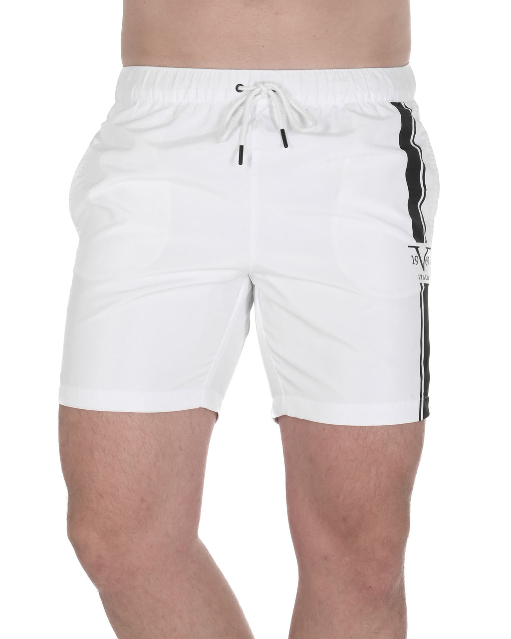 19V69 Italia Mens Swimwear Trunk VSC1MBM02 WHITE