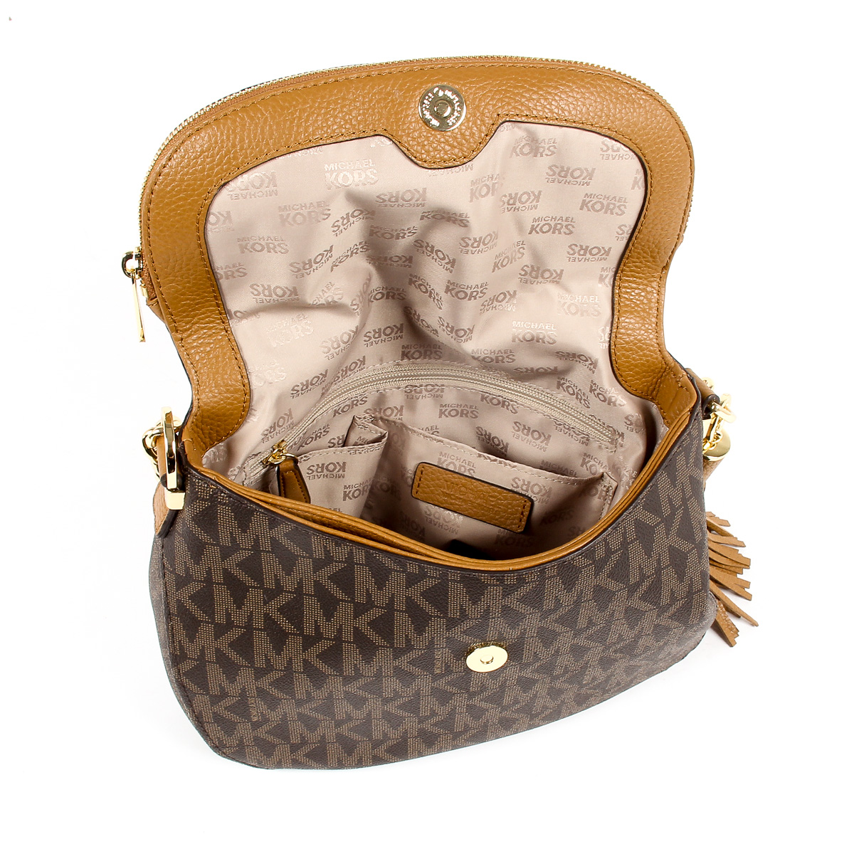 Michael Kors Womens Handbag BEDFORD 35T7GBFL2B BRN ACORN