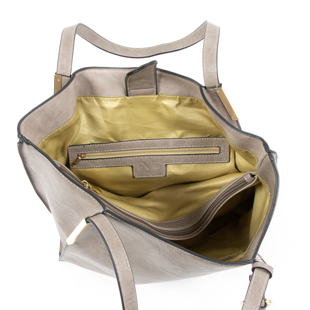 Bolso de mano para mujer V 1969 Italia gris REBECCA