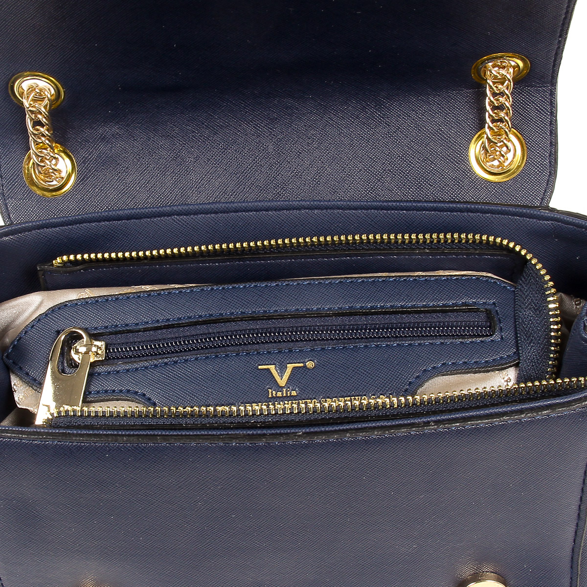 V 1969 Italia Womens Handbag Dark Blue PRISCILLA