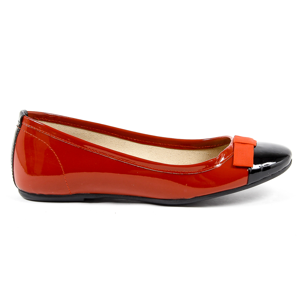 V 1969 Italia Womens Ballerina Red GEMMA