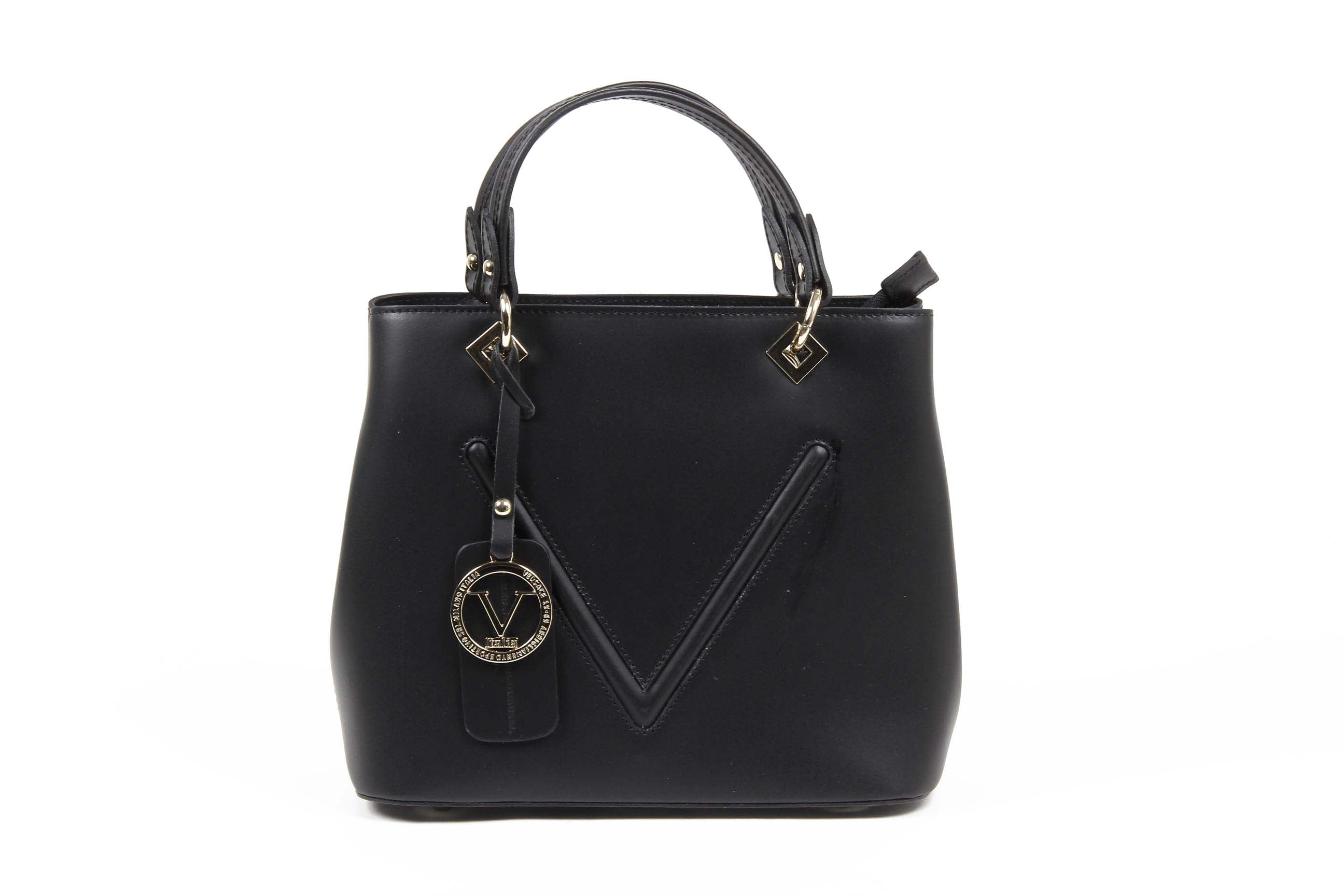 Bolso de mano para mujer V 1969 Italia V004/2 RUGA NERO