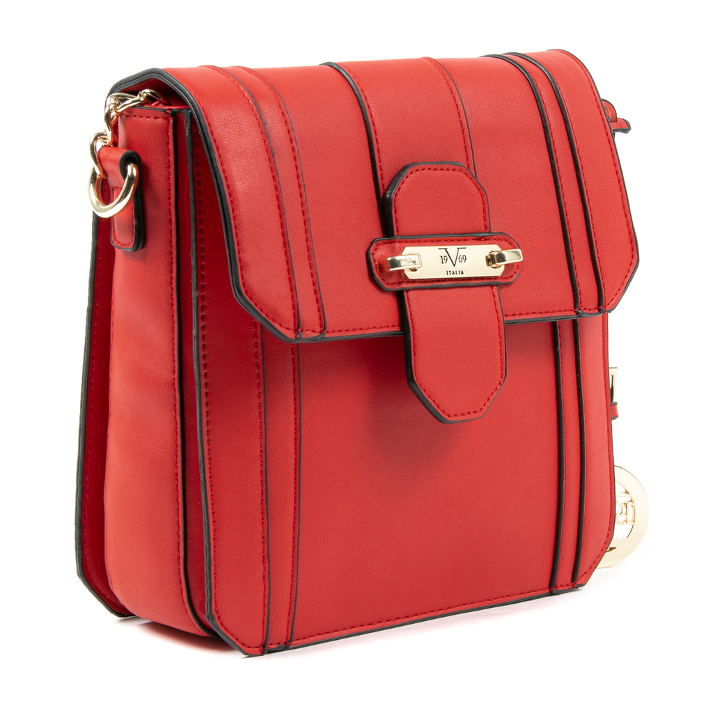 Bolso de mano para mujer V 1969 Italia rojo LINDA