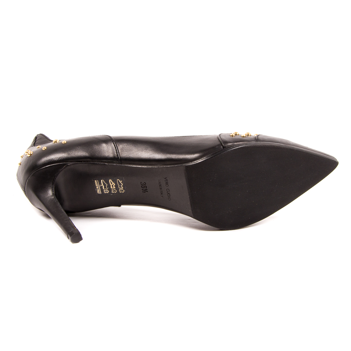 V 1969 Italia Zapatos de salón para mujer negros BERNA